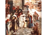 Jesus welcoming children - by William Hole